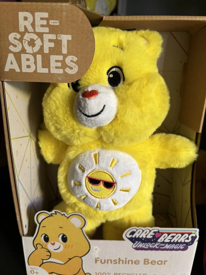Re-Softables Care Bears Funshine Bear Medium Plush New in Box - image 1 of 1
