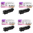 4Pk Trs 647A Bcym Compatible For Hp Laserjet Cp4520 Cp4025 Toner Cartridge