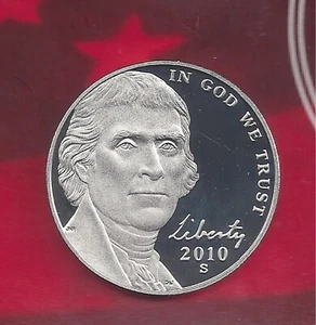 2010 S Proof JEFFERSON NICKEL - Picture 1 of 2