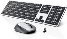 フルサイズ ワイヤレス キーボードとマウスのコンボ、USB 2.4GHz 静音 PC WINDOWS 用-NEW