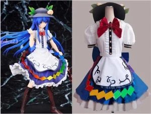 Vestido Touhou Project Hinanawi Tenshi Cosplay Custome Con Sombrero Conjunto Unsexual Cos - Imagen 1 de 4