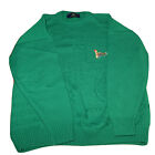 Blarney Castle Made in Ireland Men's Green Golf Pullover Sweater Size Large