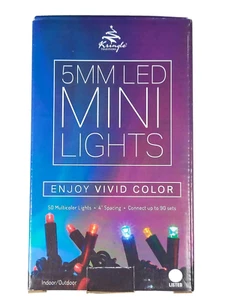 50 LED Christmas Mini String Tree Lights Home Xmas Party Dorm White Multi 17ft - Picture 1 of 5
