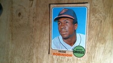 1968 Topps baseball card # 500 Frank Robinson EXNM
