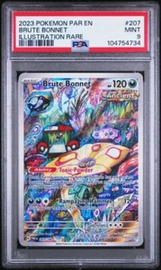 PSA 9 Mint Brute Bonnet 207/182 Sv04: Paradox Rift Holo Pokemon TCG - Picture 1 of 2