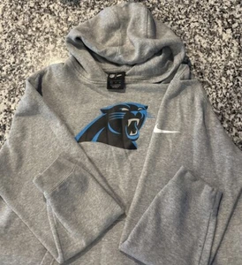 Carolina Panthers Hoodie grau Jugend XL Nike Therma-Fit NFL Pullover - Bild 1 von 5