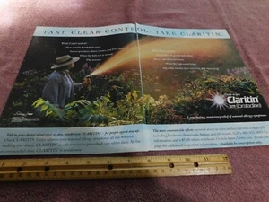 Anuncio impreso original Claritin de revista vintage 1999 (Dbl. página) - Imagen 1 de 2