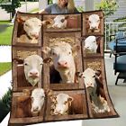 Hereford In Farm All Printed 3D Blanket_2647