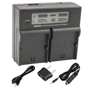 AG-VBR59 LCD Dual Charger for AG-3DA1 3DA1E 3DA1P, AC8 AC8EJ,DVC30 HPX171 HPX255 - Picture 1 of 4