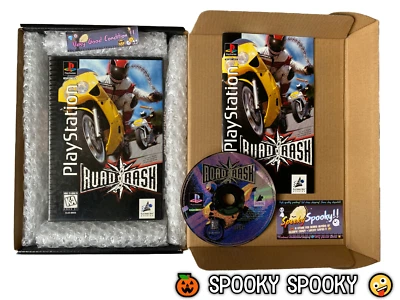 Road Rash PS1 Long Box - NTSC-U/C USA VGC CIB - High Quality Packing - Tracked - Image 1 of 4