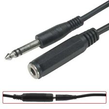 6FT - 100FT 6.35mm 1/4" Stereo TRS Male to Female Guitar Audio Extension Cable