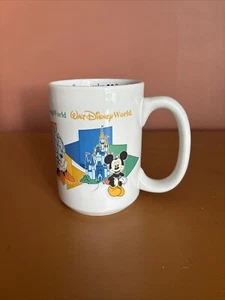 VTG Walt Disney World Coffee Tea Mug Souvenir Four Parks One World Generic 16 oz - Picture 1 of 14