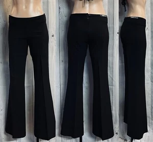 Vintage Designer TOBA & CO Paris Black Flare Pants Trousers FRANCE T1 Small 4 - Picture 1 of 18