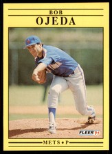 1991 Fleer Bob Ojeda Baseball Cards #156