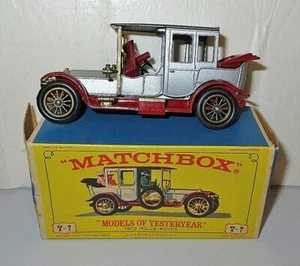 MATCHBOX/LESNEY #Y-7 MODELS OF YESTERYEAR 1912 ROLLS-ROYCE,NEW IN BOX - Picture 1 of 4