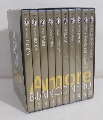 45146 Cofanetto 10 DVD Juventus - Amore Bianconero - Corriere Sport - Immagine 1 di 4