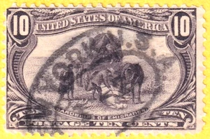 jis36 US STAMP SC# 290 10c 1898 USED 825 - Picture 1 of 2