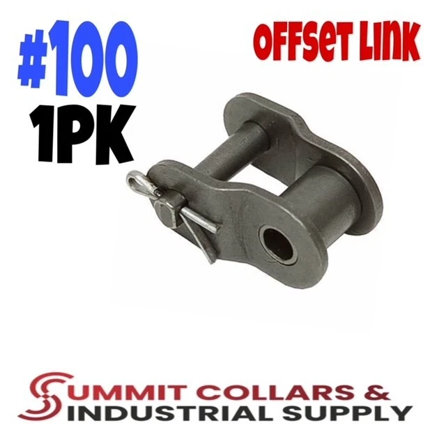 #100 Roller Chain Offset Link, 1PK, Great Quality! OL100IMP, A-OL100IMP, OL100 - Image 1 of 1