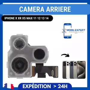 CAMERA ARRIERE ORIGINAL IPHONE X XR XS MAX 11 12 13 14 15 + PRO/PRO MAX - Foto 1 di 1