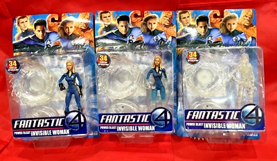 Marvel Fantastic Four 4 MUJER INVISIBLE Jessica Alba 2005 Figuras TOY BIZ SELLADO Foto 1 de 4