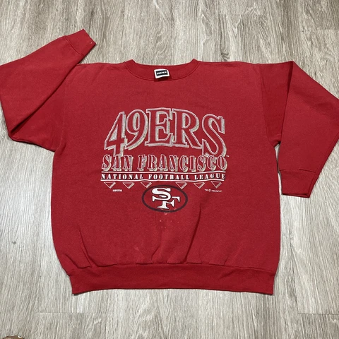 Vintage 90s 00s San Francisco 49ers Sweater 2XL NFL Game-day Pullover Crewneck Cover