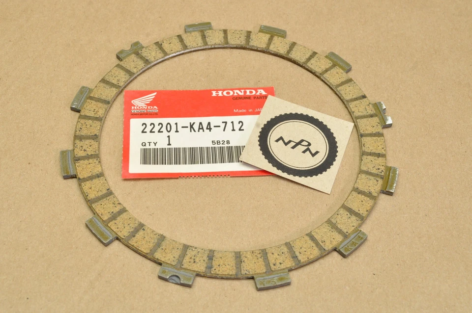 Disco de fricción embrague 22201-KA4-712 NUEVO HONDA CR250 R CR480 R CR500 R Foto 1 de 1