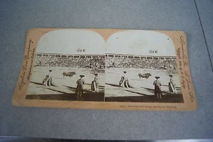 Mexico Bullfight Bull Fight Matador  Stereoview Antique ca. 1900  - Picture 1 of 3
