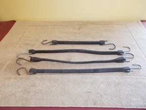 VINTAGE ALTE SCHWARZE GUMMI-ZURGURTE KONVOLUT USA CHINA CARGO LKW ANHÄNGER - Bild 1 von 14