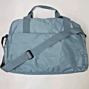 Borsa sportiva DSW blu nylon palestra superiore zip esterna scarpa tasca capiente mai usata - Foto 1 di 10