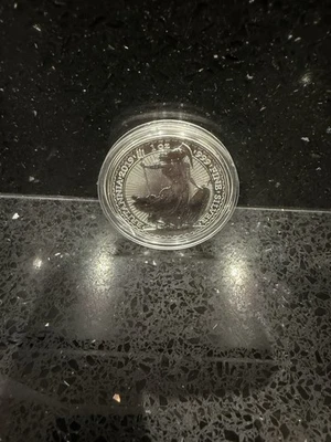 2019 1oz 999 silver bullion Britannia in capsule. No Reserve. - Image 1 of 2