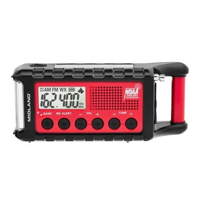 Emergency Crank Weather Radio AM/FM Multi-Power SOS Flashlight NOAA Alert - Image 1 of 4