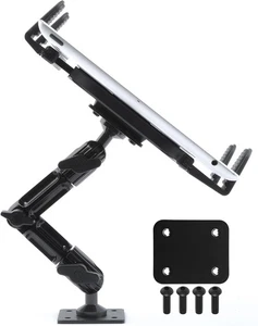 Tackform Industrial Metal Drill Base Tablet Mount [Enduro Series] - Black  - Picture 1 of 8