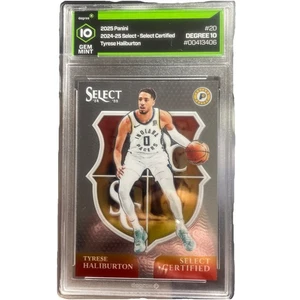 24-25 Panini Select Tyrese Halliburton #20 Select Certified Pacers Degree 10 - Picture 1 of 7