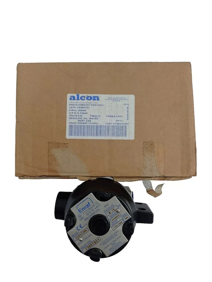 ALCON ENRAF CSREF024 SOLENOID VALVE 230V/50Hz IP67 - Image 1 of 4