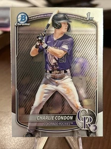 Bowman Chrome Prospects #BCP75 2025 Charlie Condon - Imagen 1 de 2