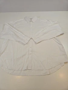 Charles Tyrwhitt Oberhemd Herren 3XLT Weiß Custom Fit Button Down Baumwolle - Bild 1 von 11