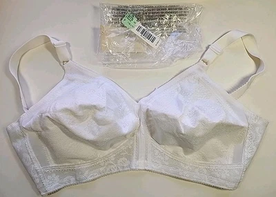 Playtex 18 HR 0027 Sensational Support White Bra Sz 40DD Full Coverage Vtg Lace - Image 1 of 4