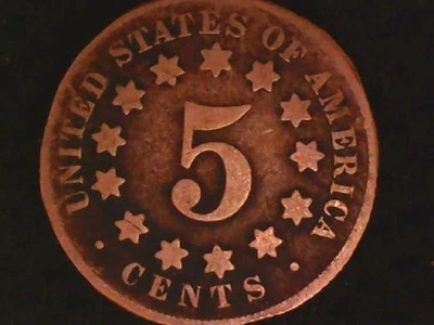 1869 or 1880 Shield Nickel - Image 1 of 4