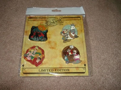 Walt's Classic Collection Limited Edition ICHABOD & MR. TOAD Complete Pin Set! - Image 1 of 4