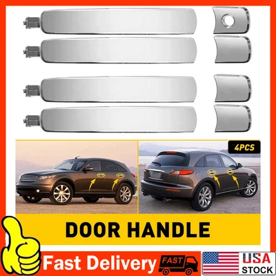 NEW Front Rear Side Exterior Outside Door Handle for 08-13 NISSAN ROGUE-4PCS Foto 1 de 4