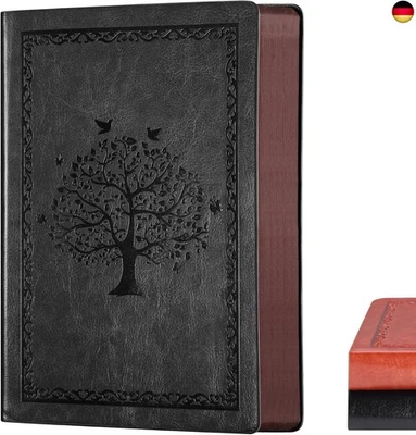 NATTHSWE Notizbuch Liniert A5, 300 Seiten Dickes notizbuch Softcover mit 80gsm Papier