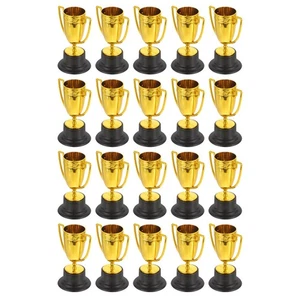  20pcs Gold Award Trophy Cup Small Plastic Sports Competition Prize Winner Party - Picture 1 of 18