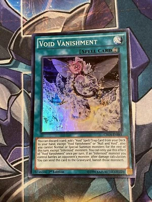Yu-Gi-Oh! TCG Void Vanishment Crossed Souls CROS-EN061 1st Edition Super Rare - Image 1 of 2