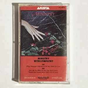 Ministry With Sympathy Cassette Tape Album Arista OG USA 1st Press New Wave OOP - Picture 1 of 4