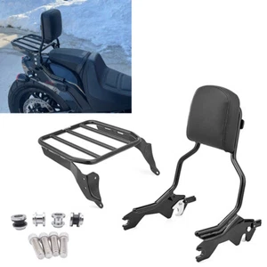 Respaldo de 16,5" de altura barra Sissy/equipaje/acoplamiento para Harley Fat Bob 2018-UP - Imagen 1 de 11