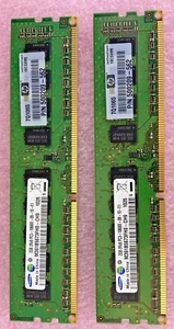 2x 2GB Samsung M391B5673FH0-CH9 PC3-10600E 2Rx8 CL9 DDR3 RAM memory module - Picture 1 of 6