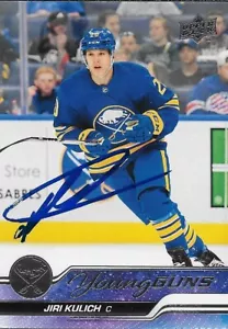 Signed Jiri Kulich 2023-24 UD Young Guns Buffalo Sabres Rookie Card - Picture 1 of 2