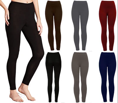 NEW WOMEN LADIES  WINTER THERMAL FLEECE LINING LEGGINGS WARM SIZE 8-18, LEG - Image 1 of 3