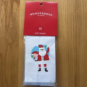 Bolsas de regalo Wonder Shop At Target etiquetas Navidad Santa 20 quilates nuevas - Imagen 1 de 5