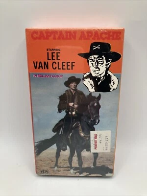 VTG WESTERN Captain Apache (VHS, 1971) Starring Lee Van Cleef - New & Sealed - Image 1 of 4